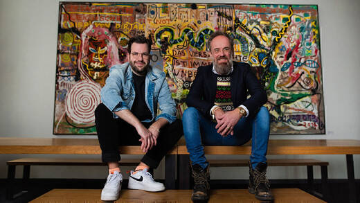 Till Diestel (l.) und Alex Schill, deutscher und Kreativchef der Serviceplan Group