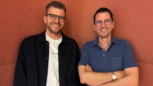 Sascha Lutzius (l.) war zuletzt bei Jung von Matt. Er führt die Geschäfte mit CEO Maik Richter.