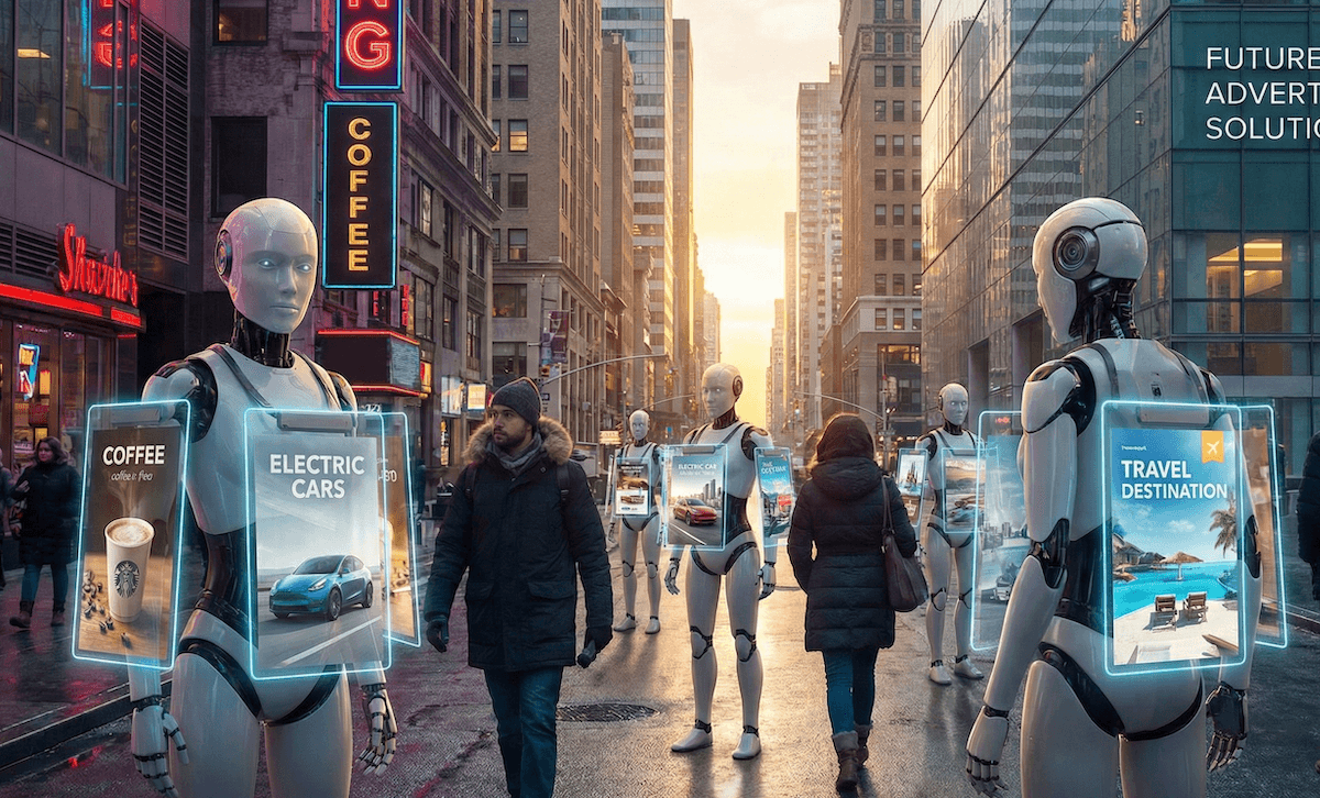 „ChatGPT-Oberfläche mit eingeblendeter Werbung – Symbolbild für den Start kontextbezogener Anzeigen durch OpenAI.“