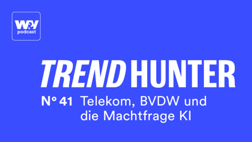 Die eigentliche Herausforderung ist nicht KI, sondern wie Marken und Agenturen künftig zusammenarbeiten. Welche Tragweite dahinter steckt, darüber diskutieren wir in der neuen Podcastfolge des W&V Trendhunter mit Anke Herbener, Vizepräsidentin BVDW, und Uli Klenke, Chief Brand Officer Deutsche Telekom.