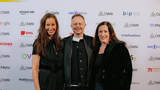 Cross Media Measurement-Team im OWM-Vorstand: Kristina Bulle, Daniel Jäger und Maike Abel 