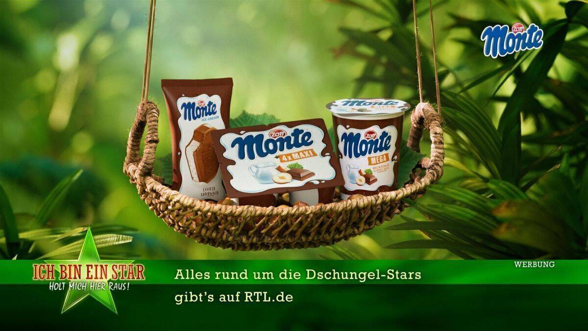Zott Monte – Dschungelpremiere mit „Food Drop Move“ 