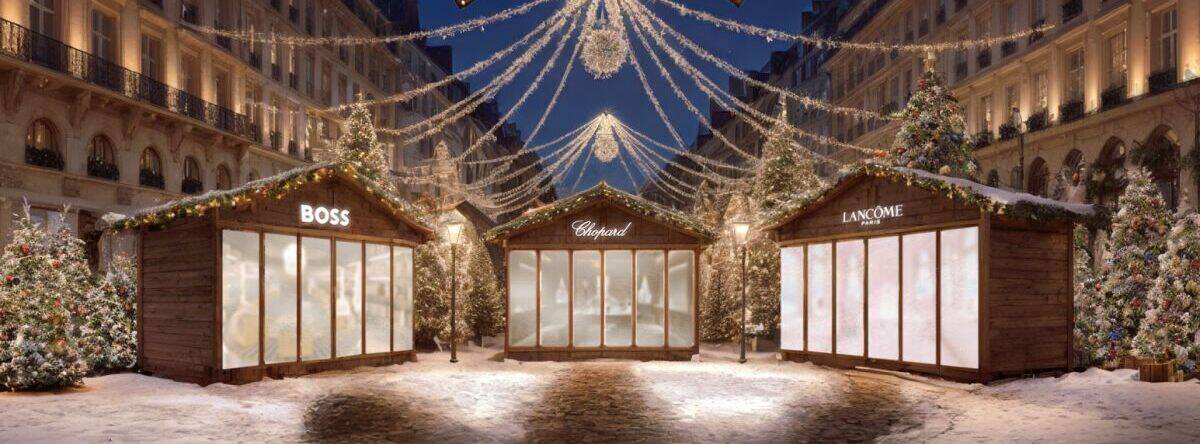 Boss, Lancôme und Chopard laden via Snapchat zum virtuellen Bummel über den Weihnachtsmarkt ein.