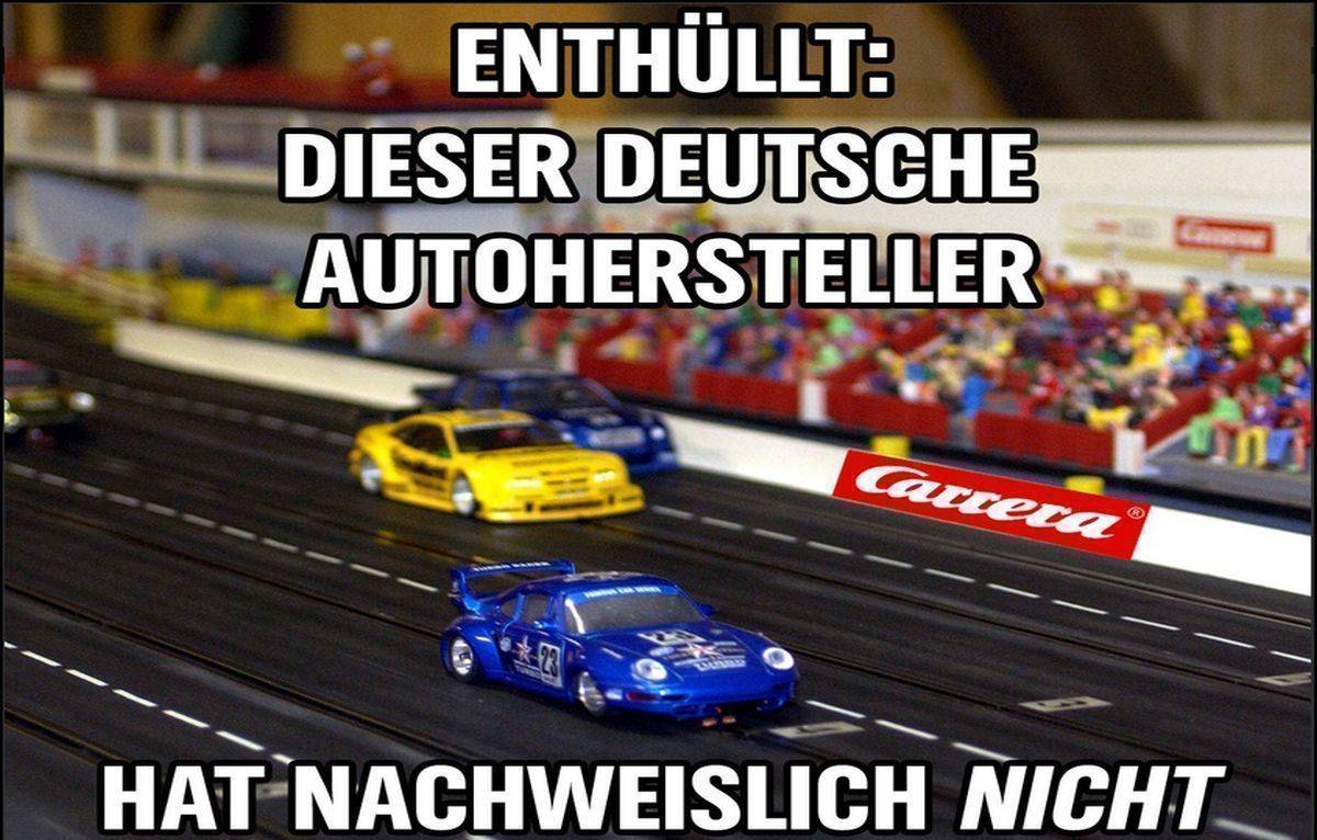 Extra3 meldet: Carrera hat nachweislich nicht geschummelt.