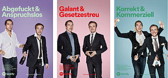 Olli Schulz (immer links im Motiv) und Jan Böhmermann sind jetzt eine Spotify-"Marke".